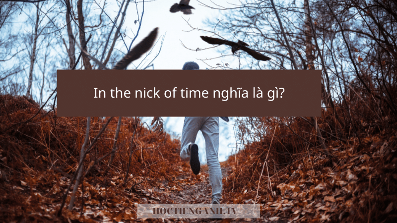 In the nick of time nghĩa là gì
