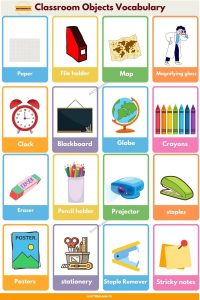 Classroom Objects Vocabulary » Learning English Online